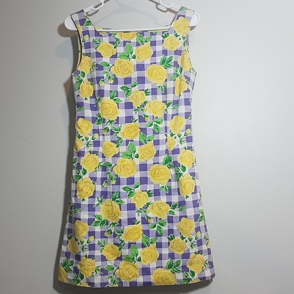 Lilly Pulitzer Dresses & Skirts - [Lilly pulitzer] Floral check Shift Dress